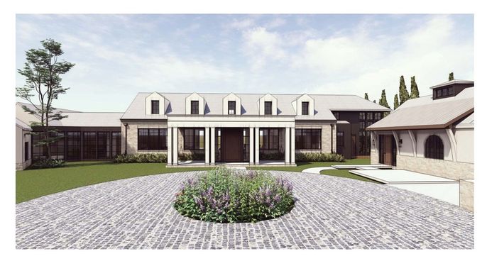 Backyard, Exterior, Facade, French Provincial