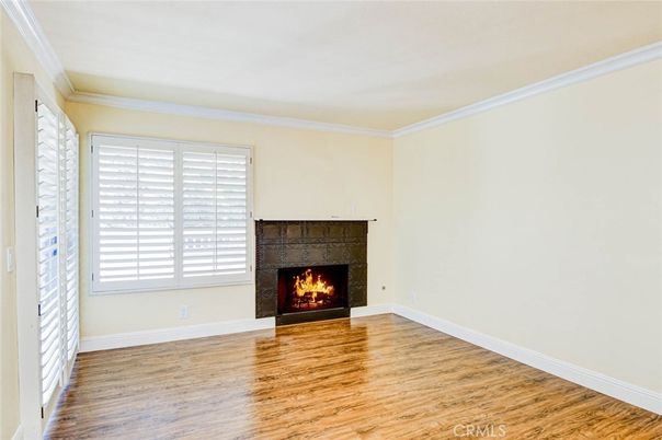 Empty room, Fireplace, Interior, Wood Texture Flooring