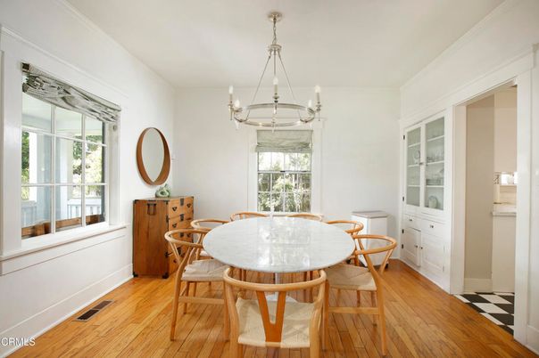 Chandelier, Dining room, Interior, Pendant Lights, Wood Texture Flooring