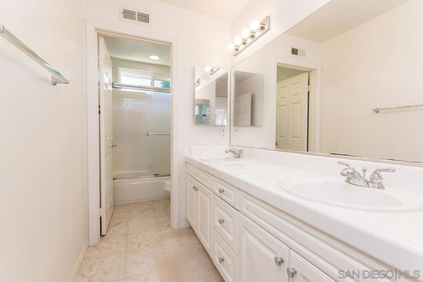 Bathroom, Dual Sink Vanities, Glass Shower, Interior, Marble, Tile Countertops