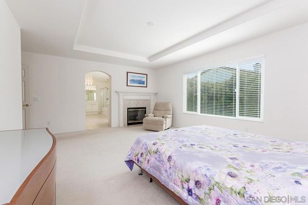 Bedroom, Fireplace, Interior