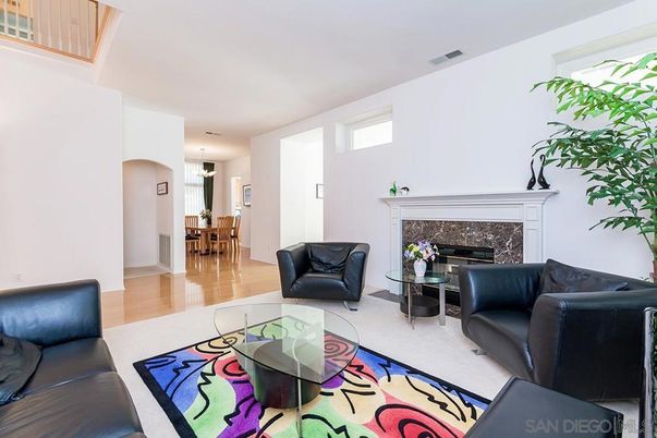 Dining room, Fireplace, Interior, Living room, Wood Texture Flooring
