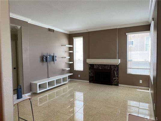 Empty room, Fireplace, Interior