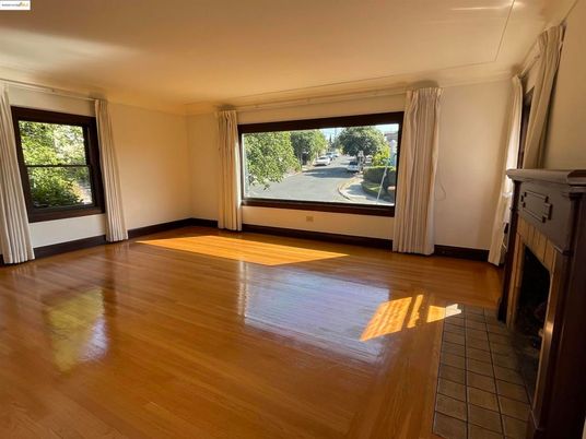 Empty room, Fireplace, Interior, Wood Texture Flooring