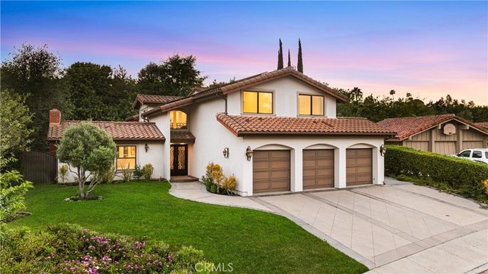 Attached, Backyard, Exterior, Facade, Spanish Mediterranean
