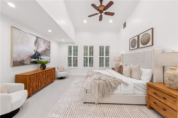 Bedroom, Interior, Recessed Lighting