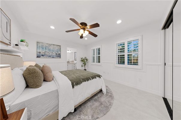 Bedroom, Interior, Recessed Lighting