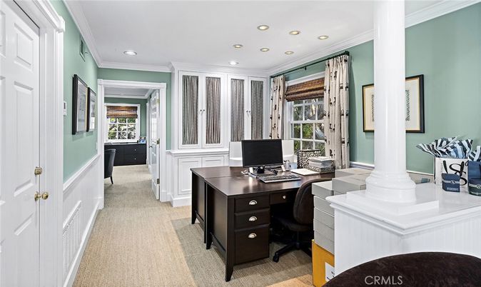 Home Office, Interior, Recessed Lighting