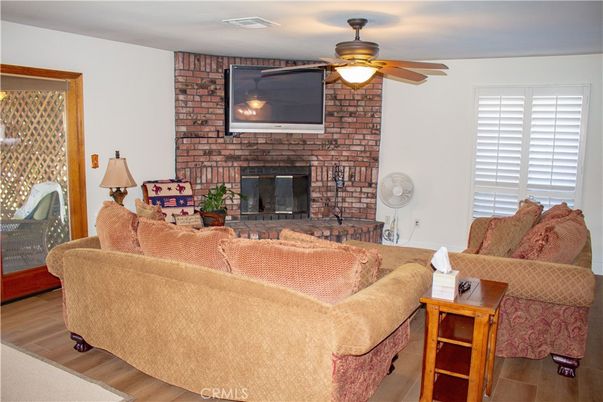 Fireplace, Interior, Living room, Stone Walls, Wood Texture Flooring