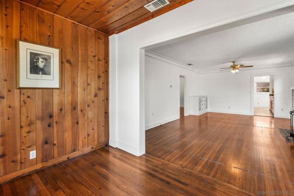 Empty room, Interior, Wooden Ceilings, Wood Texture Flooring, Wooden Walls