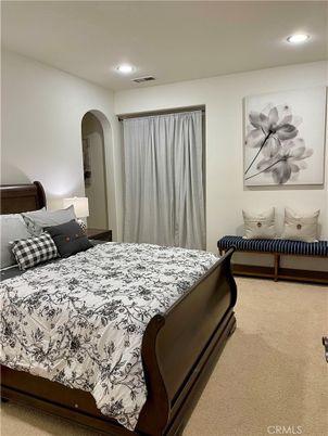 Bedroom, Interior, Recessed Lighting