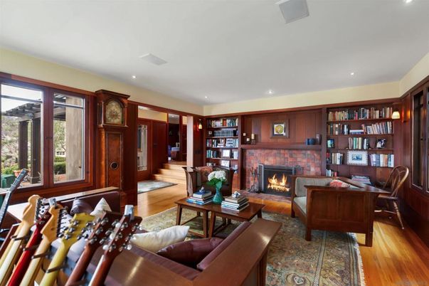 Interior, Kitchen, Recessed Lighting, Stainless Steel Appliances, Tile Countertops, Wood Texture Flooring
