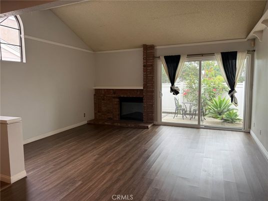 Empty room, Fireplace, Interior, Wood Texture Flooring