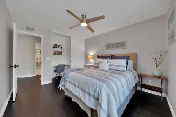 Bedroom, Interior, Wood Texture Flooring