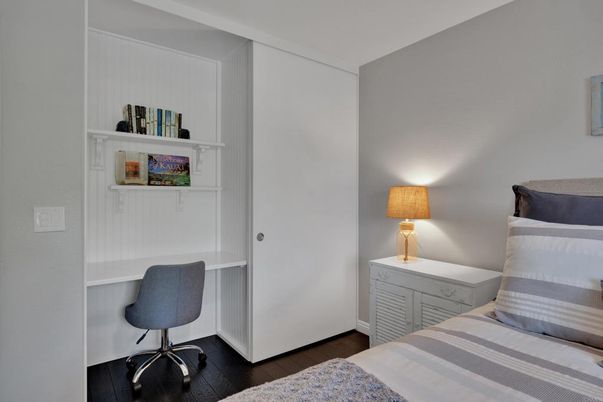 Bedroom, Home Office, Interior, Wood Texture Flooring