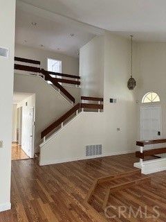Interior, Pendant Lights, Recessed Lighting, Wooden Beams, Wood Texture Flooring