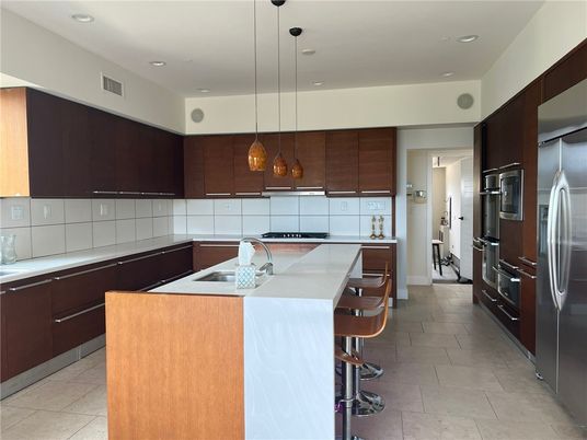 Interior, Kitchen, Pendant Lights, Recessed Lighting, Stainless Steel Appliances