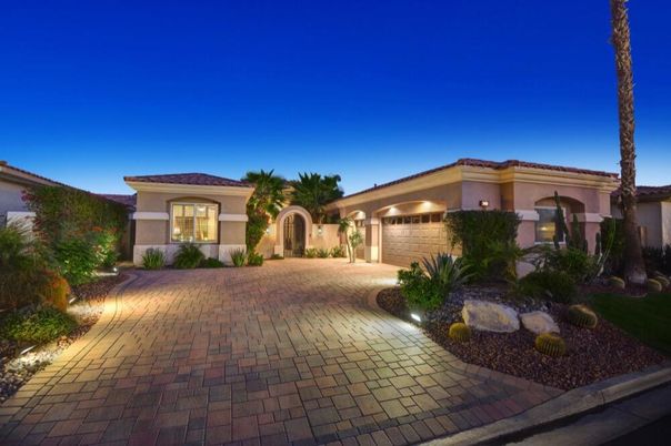 Attached, Backyard, Exterior, Facade, Mediterranean