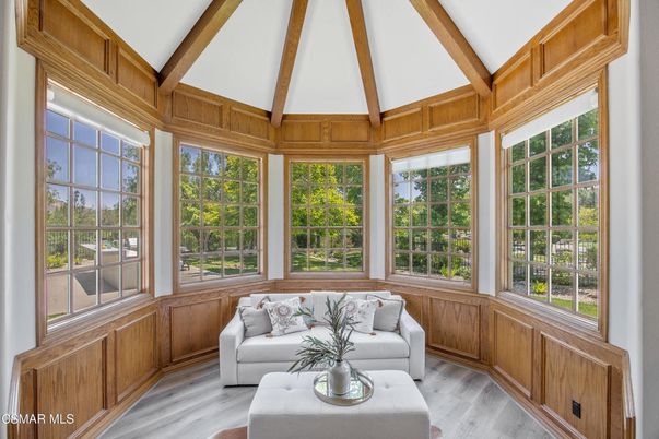 Interior, Living room, Sun Room, Wooden Beams, Wood Texture Flooring