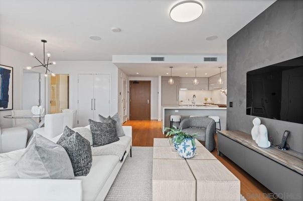 Dining room, Interior, Kitchen, Living room, Pendant Lights, Recessed Lighting, Wood Texture Flooring