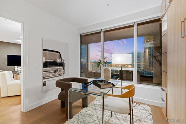 Home Office, Interior, Recessed Lighting, Stainless Steel Appliances, Wood Texture Flooring