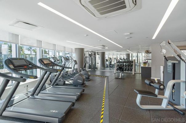 Fitness Equipment, Gym, Interior, Recessed Lighting
