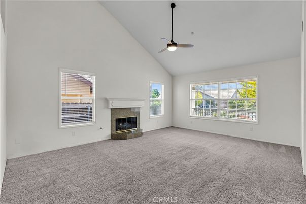 Empty room, Fireplace, Interior