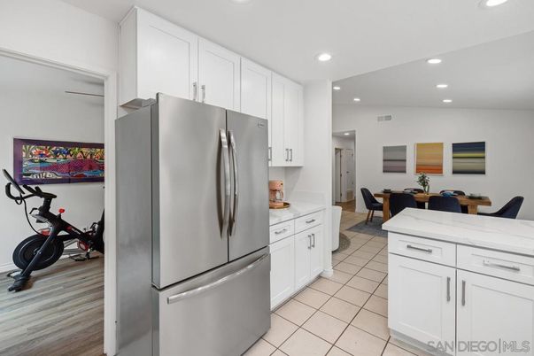 Dining room, Fitness Equipment, Interior, Kitchen, Recessed Lighting