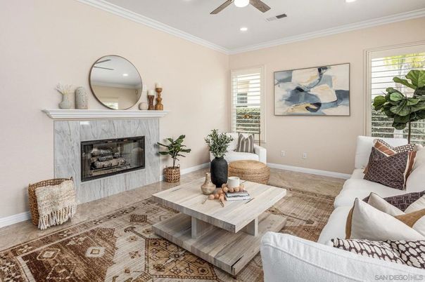 Fireplace, Interior, Living room, Recessed Lighting