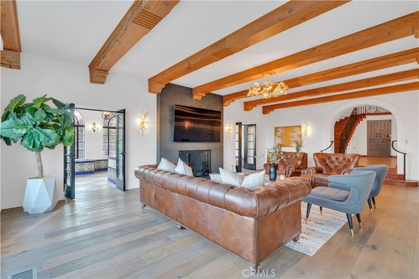 Fireplace, Interior, Living room, Wooden Beams, Wood Texture Flooring