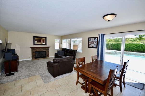 Dining room, Fireplace, Interior, Living room