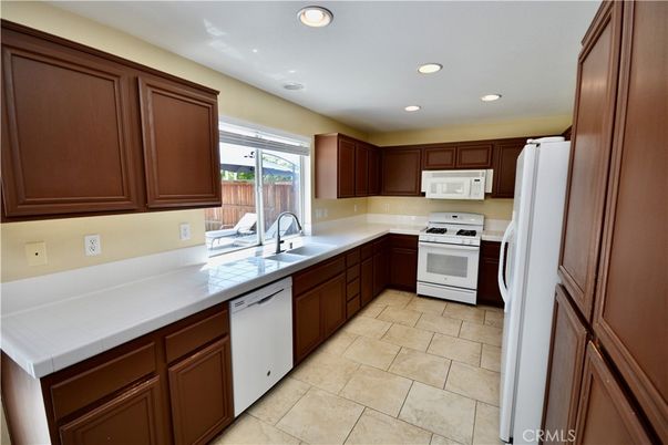 Interior, Kitchen, Recessed Lighting, Tile Countertops