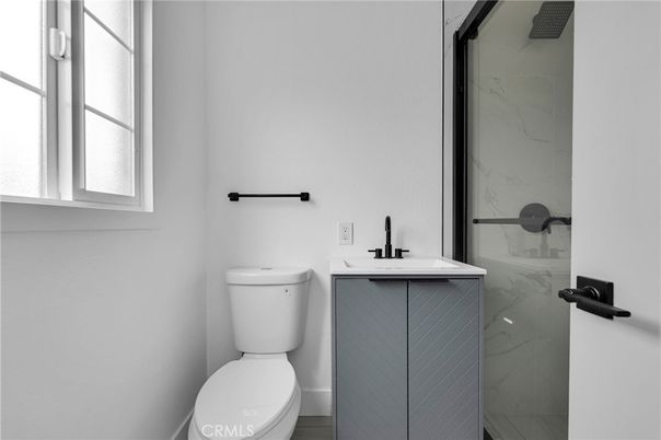 Bathroom, Glass Shower, Interior, Marble Walls
