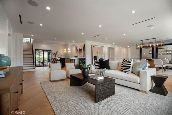 Dining room, Interior, Kitchen, Living room, Pendant Lights, Recessed Lighting, Wood Texture Flooring