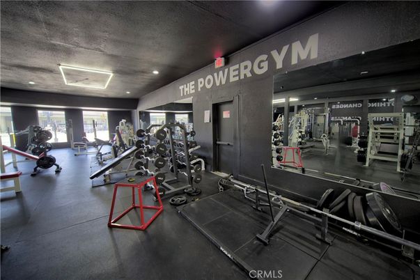 Fitness Equipment, Gym, Interior, Recessed Lighting