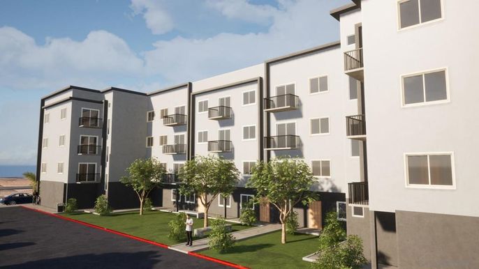 Exterior, Facade, Condo Building