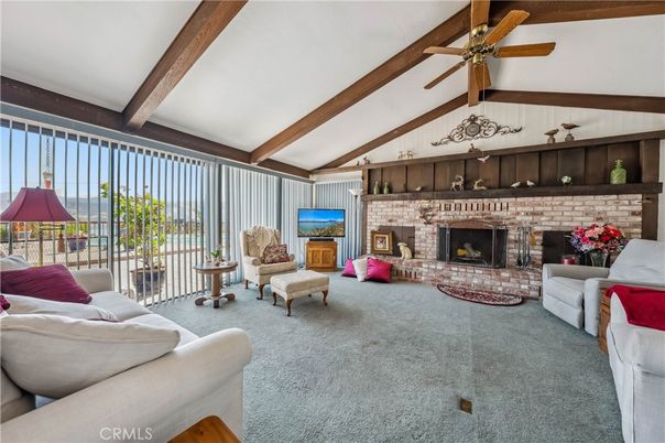 Fireplace, Interior, Living room, Wooden Beams