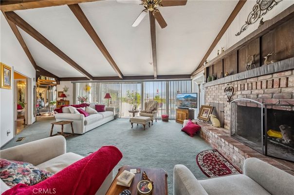 Fireplace, Interior, Living room, Wooden Beams