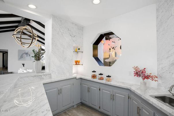 Interior, Marble Walls, Pendant Lights, Recessed Lighting