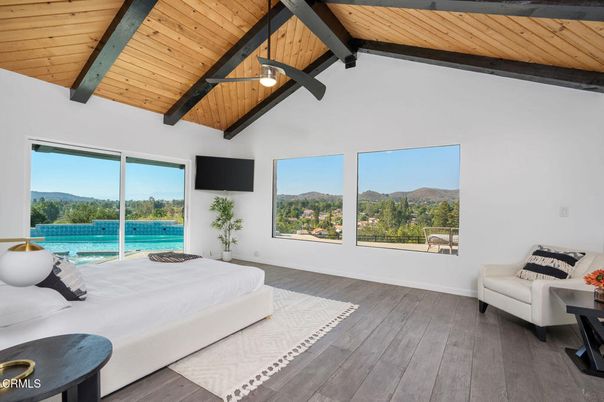 Bedroom, Interior, Wooden Beams, Wooden Ceilings, Wood Texture Flooring
