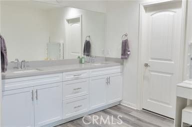 Bathroom, Dual Sink Vanities, Interior, Wood Texture Flooring