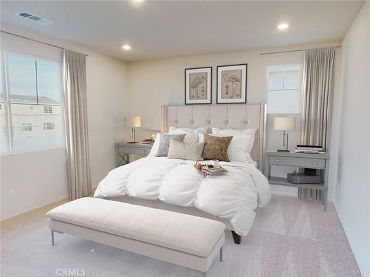 Bedroom, Interior, Recessed Lighting