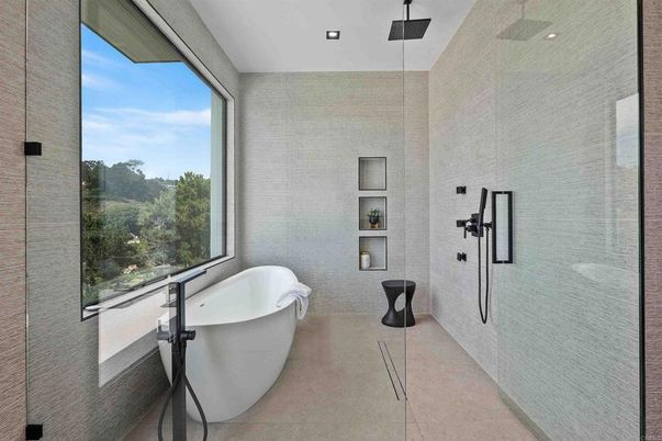 Bathroom, Free Standing Baths, Interior, Recessed Lighting