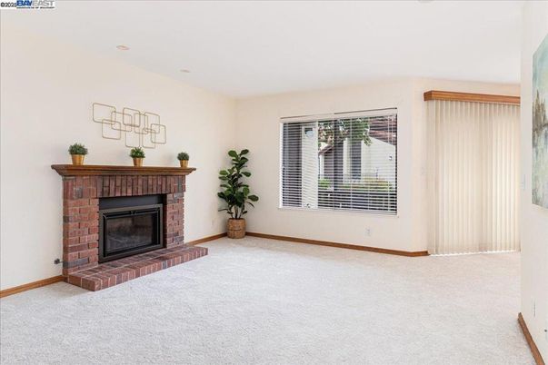 Empty room, Fireplace, Interior, Recessed Lighting