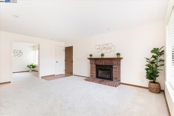 Empty room, Fireplace, Interior, Recessed Lighting