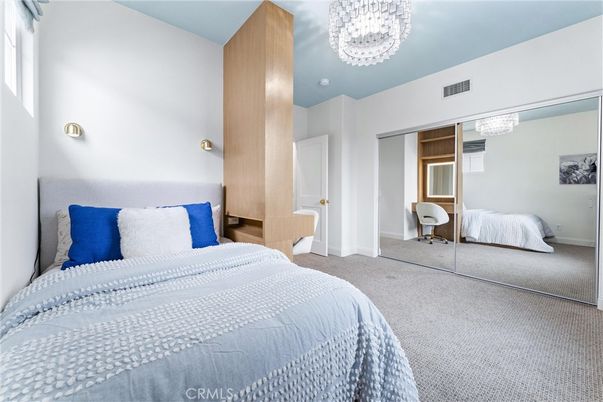 Bedroom, Chandelier, Interior