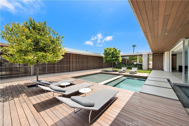 Exterior, Pool, Wood Texture Flooring