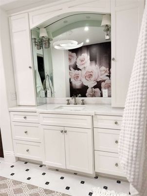 Bathroom, Interior, Recessed Lighting
