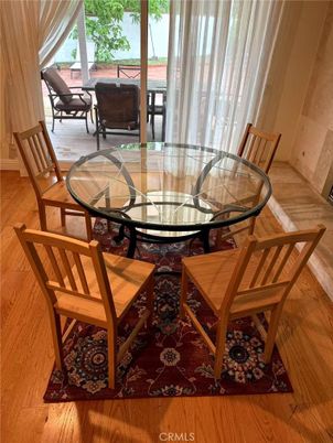 Dining room, Interior, Wood Texture Flooring
