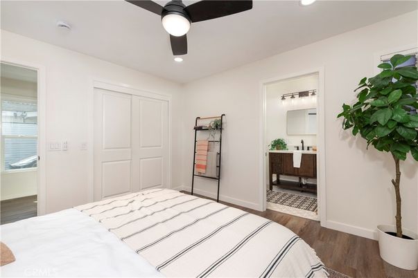Bathroom, Bedroom, Interior, Recessed Lighting, Wood Texture Flooring